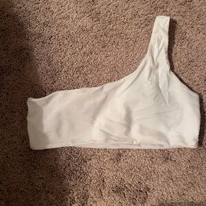 White One-Shoulder Bikini top